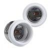 Zestaw 4 adapterów gniazd od E40 do E27, Kwmobile, biały, plastikowy, 40403