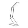 Składana lampa biurkowa z diodą LED i microUSB, Kwmobile, srebrna, aluminium, 40590.35