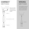 Zestaw 2 rozdzielaczy kabli sieciowych RJ45 T na 2 porty Cat5e RJ45 LAN/ISDN, Kwmobile, Srebrny, Metal, 40678