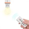 Zestaw 3 adapterów do gniazd E27 z pilotem, Kwmobile, biały, plastikowy, 40809