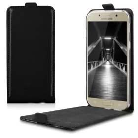   Etui do Samsunga Galaxy A5 (2017), Eko skóra, Czarny, 40878.01