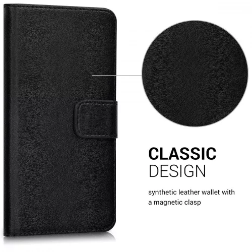 Etui do Huawei P9 Lite (2017), Ekoskóra, Czarne, 40890.01