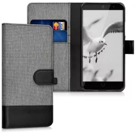 Pokrowiec na Wileyfox Swift 2, tekstylny, szary, 41644.01