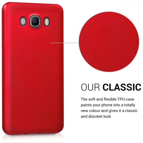 Etui do Samsunga Galaxy J7 (2016), Silikon, Czerwone, 41677.36