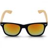 Okulary przeciwsłoneczne Navaris unisex, UV400, bambus, żółty, 40731.01.06