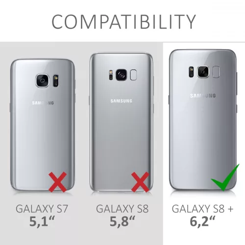 Etui do Samsunga Galaxy S8 Plus, Poliwęglan, Czerwone, 41801.36