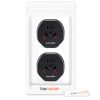 Zestaw 2 uniwersalnych adapterów podróżnych, Kwmobile, czarny, plastikowy, 41939.01