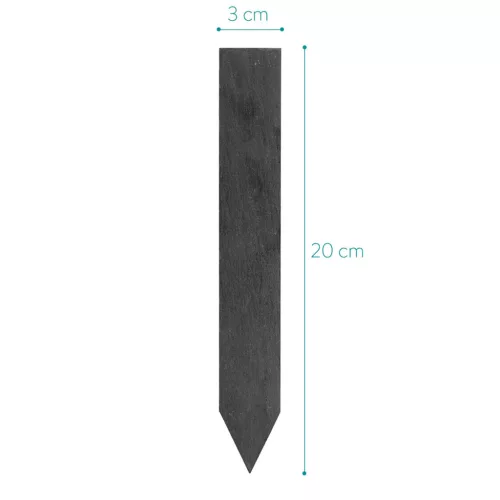 Set 10 Etichete Plante din Ardezie cu Creion, Marime M, Navaris, 42176, 42176