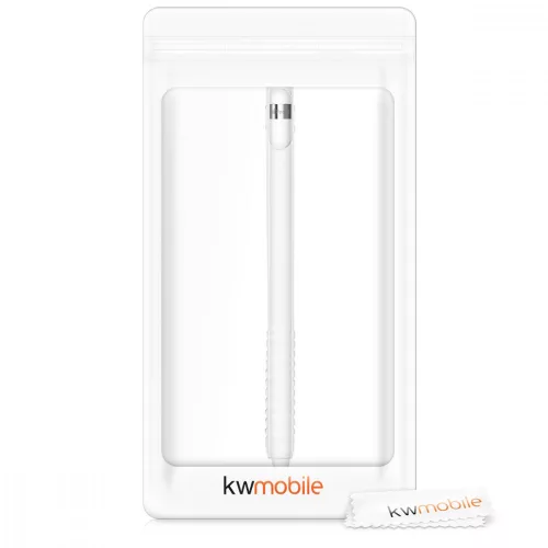 Osłona ochronna na Apple Pencil (1. generacji), Kwmobile, biała, silikonowa, 42271.02