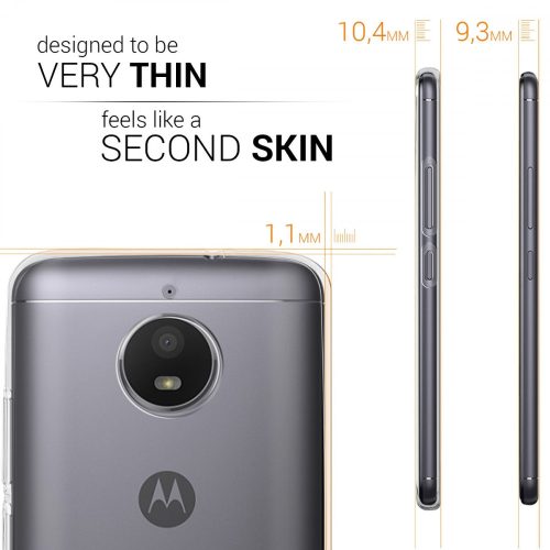 Etui do Motoroli Moto E4, Silikon, Przezroczysty, 42350.03