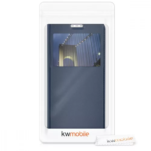 Etui do HTC Desire 10 Lifestyle, Skóra ekologiczna, Niebieski, 39779.17