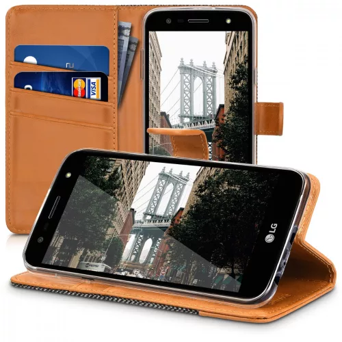 Etui do LG X Power 2, tekstylne, brązowe, 41196.02