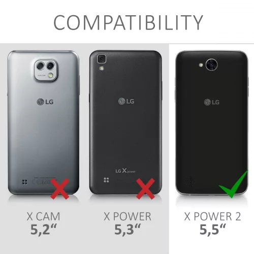 Etui do LG X Power 2, tekstylne, brązowe, 41196.02