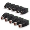 Zestaw 5 adapterów audio/wideo z matką i ojcem RCA, Kwmobile, czarny/zielony, plastikowy, 42949