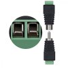 Zestaw 5 adapterów audio/wideo z matką i ojcem RCA, Kwmobile, czarny/zielony, plastikowy, 42949