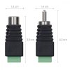Zestaw 5 adapterów audio/wideo z matką i ojcem RCA, Kwmobile, czarny/zielony, plastikowy, 42949
