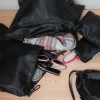 Zestaw 7 pokrowców podróżnych Navaris, czarny, 42954
