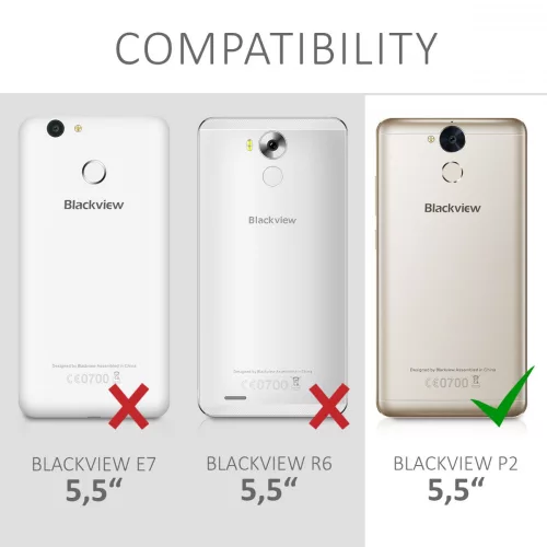 Etui do Blackview P2, silikonowe, wielokolorowe, 42974.01