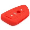 Etui na kluczyk samochodowy do BMW - 4 przyciski, silikon, czerwone, 42986.09