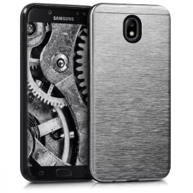   Etui do Samsunga Galaxy J7 (2017), Aluminium, Srebrne, 43024.35