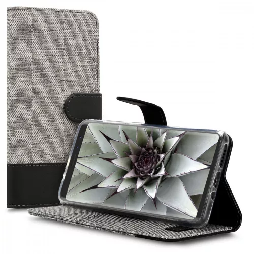 Etui na Wiko View Prime, tekstylne, szare, 43191.22