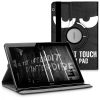 Etui 360° na tablet Huawei MediaPad T3 10, Kwmobile, Czarno-biały, Skóra ekologiczna, 43414.01