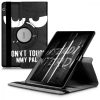 Etui 360° na tablet Huawei MediaPad T3 10, Kwmobile, Czarno-biały, Skóra ekologiczna, 43414.01