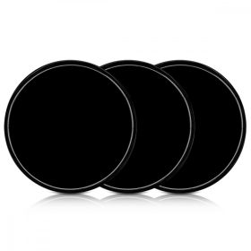   Zestaw 3 antypoślizgowych podkładek do deski rozdzielczej Kwmobile, czarny, silikon, 43408.01