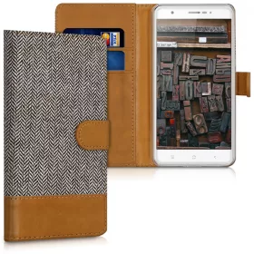 Etui do Blackview R6, tekstylne, brązowe, 41650.02