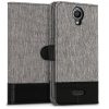 Etui na Wiko Harry, tekstylne, szare, 43509.22