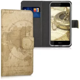   Etui do Huawei Nova 2, Skóra ekologiczna, Brązowy, 43550.01