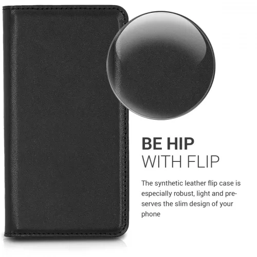 Etui do Blackview A7, Skóra ekologiczna, Czarny, 43715.01