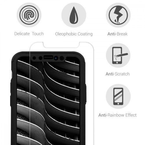 Etui do Apple iPhone X / iPhone XS, poliwęglan, czarny, 43751.68