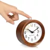 Drewniany budzik analogowy w stylu drzemki, 43907