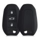 Etui na kluczyk samochodowy do Peugeota / Citroena - 3 przyciski - Keyless Go, Silikon, Czarny, 44154.01