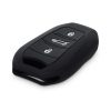 Etui na kluczyk samochodowy do Peugeota / Citroena - 3 przyciski - Keyless Go, Silikon, Czarny, 44154.01
