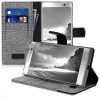 Etui do Sony Xperia XA2, tekstylne, szare, 44295.22