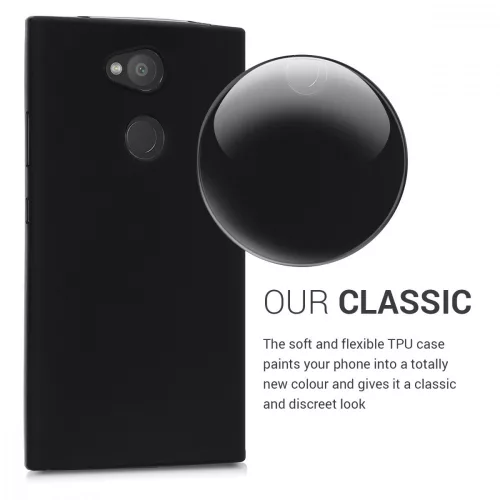 Etui do Sony Xperia L2, Silikon, Czarny, 44289.47