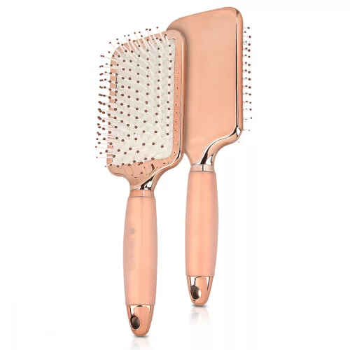 Perłowa szczotka do włosów Navaris, różowa, 26 x 8,5 cm, 44334.02