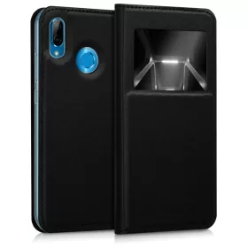   Etui do Huawei P20 Lite, Skóra ekologiczna, Czarny, 44361.01
