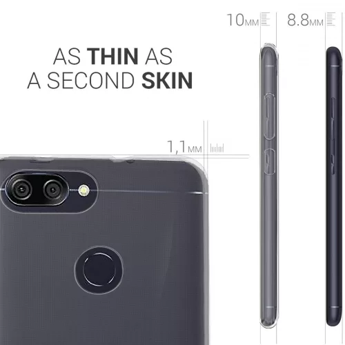 Etui do Asus Zenfone Max Plus, Silikon, Przezroczysty, 44423.03