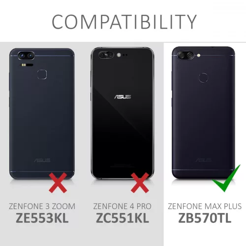 Etui do Asus Zenfone Max Plus, Silikon, Przezroczysty, 44423.03