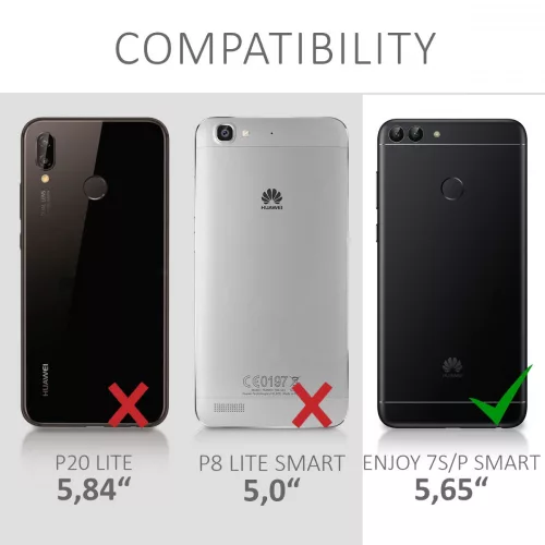 Etui do Huawei P Smart / Enjoy 7s, Silikon, Różowy, 44435.81