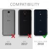 Etui do LG K10 (2018), tekstylne, szare, 44554.22
