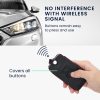 Osłona kluczyka do samochodu Renault / Dacia - 4 przyciski - Keyless Go, Skóra ekologiczna, Czarna, 44637.01
