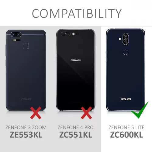 Etui do Asus Zenfone 5 Lite, tekstylne, szare, 44629.01