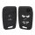 Osłona kluczyka do samochodu VW - 3 przyciski - Keyless Go, silikon, czarna, 44706.01