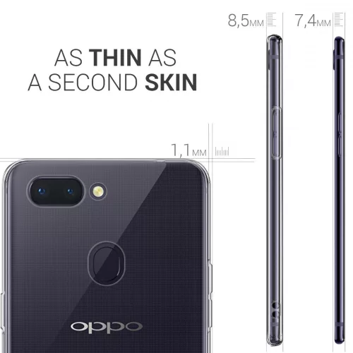 Etui do OPPO R15, Silikon, Przezroczysty, 44770.03