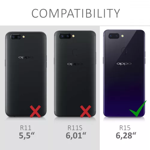 Etui do OPPO R15, Silikon, Przezroczysty, 44770.03