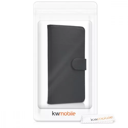 Etui do Wiko Lenny 5, Skóra ekologiczna, Czarny, 44844.01